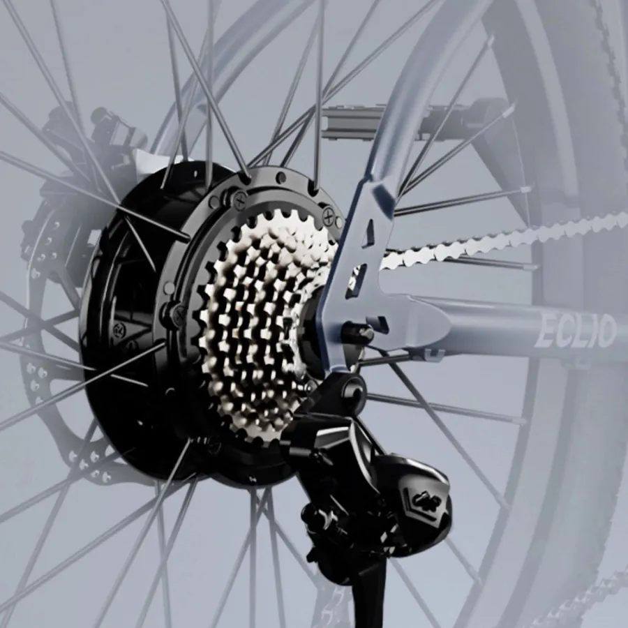 Shimano 7-speed drivetrain
