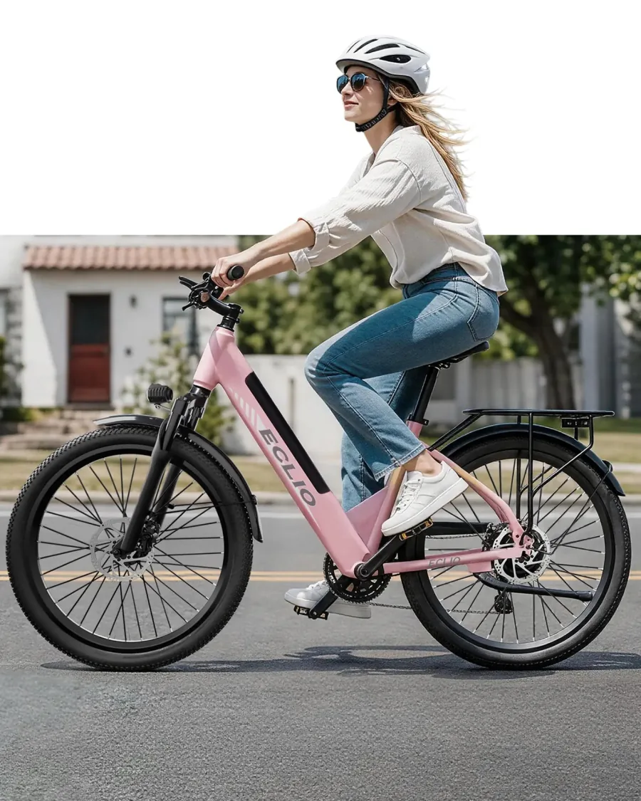 Rider on the Otium M5L step-through